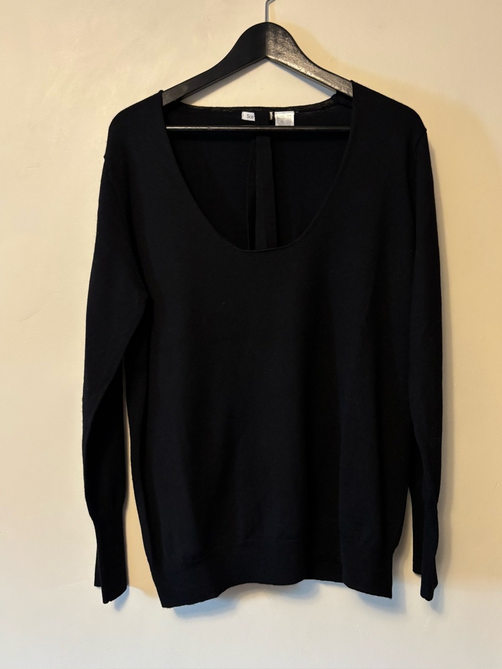 SOFT GREY Wool Knit Scoop Neck Tie Waist Belt Top